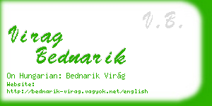 virag bednarik business card
